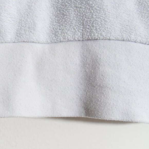 Faherty Reverse Beach Fleece Full Zip Up Hoodie Jacket White Cotton Size Medium - Picture 9 of 16